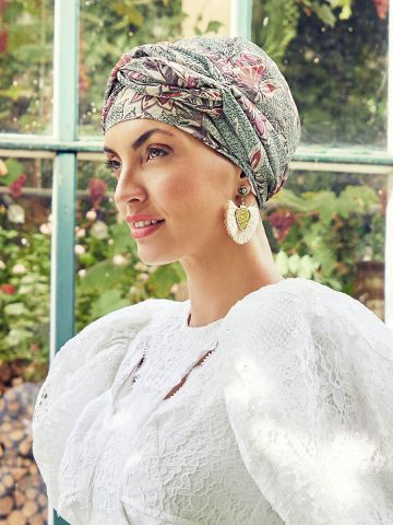 HocAmber Turban Set | Cheerful Garden Green