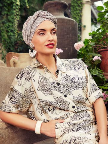 HocAmber Turban Set | Touch Of Red