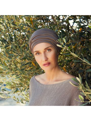 1539 B.B. HocBerrie Turban 0318 Dusty Brown