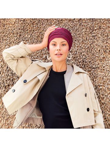 1527 HocLuna - V Turban 0821 Bordeaux Autumn