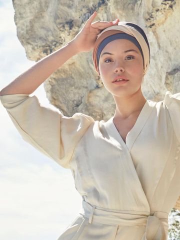 HocMary Turban | Grey Cappuccino Mix