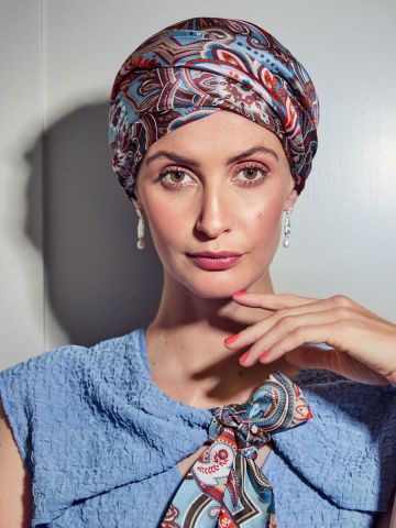 HocMilena Turban | Royal Paisley - Blue