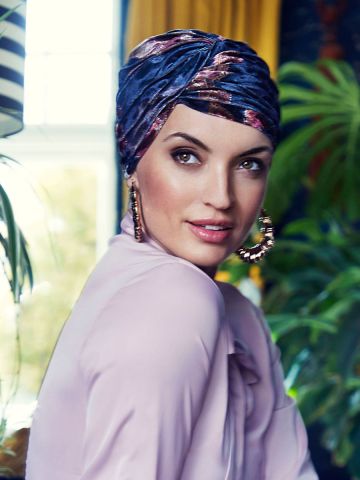 HocPearl Turban | Flowery Twilight