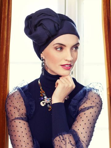 HocSapphire Turban | Black Iris