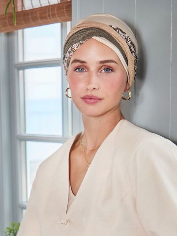 HocShakti Turban | Wheat Beige w/Romance