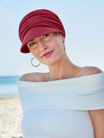 HocSolana Sun Cap | Red Bud