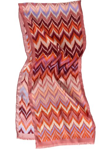 Silk Scarf | Wave - Dusty Rose (32x160)